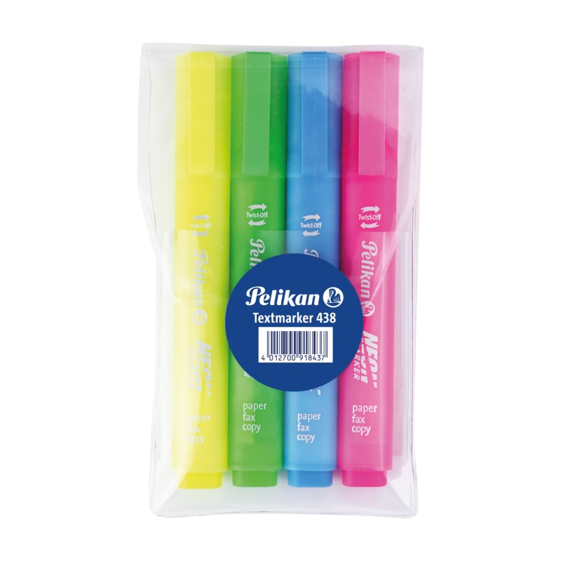 Pelikan Neon-Textmarker 438 · 4er Set