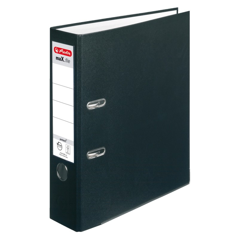 Herlitz Ordner A4 · breit (8cm) · maX.file protect · schwarz