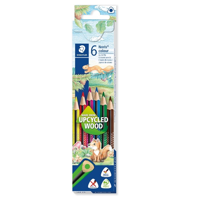 STAEDTLER® Buntstifte Noris® colour · Dreikant · 6 Farben