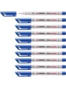 STABILO® Folienstift STABILO® OHPen universal · Fein (F) 0,7 mm · wasserlöslich · blau